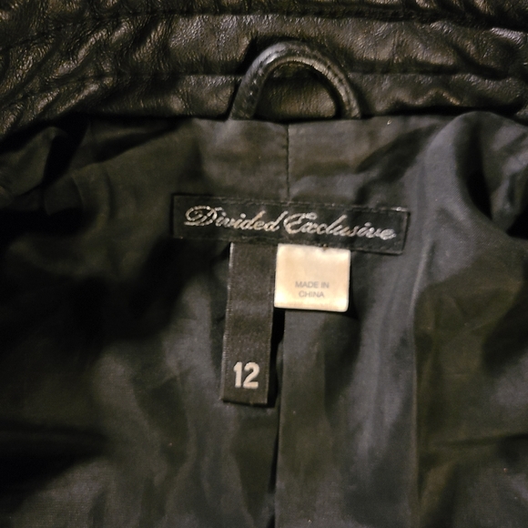 Punk studded cropped leather jacket - Picture 4 of 14